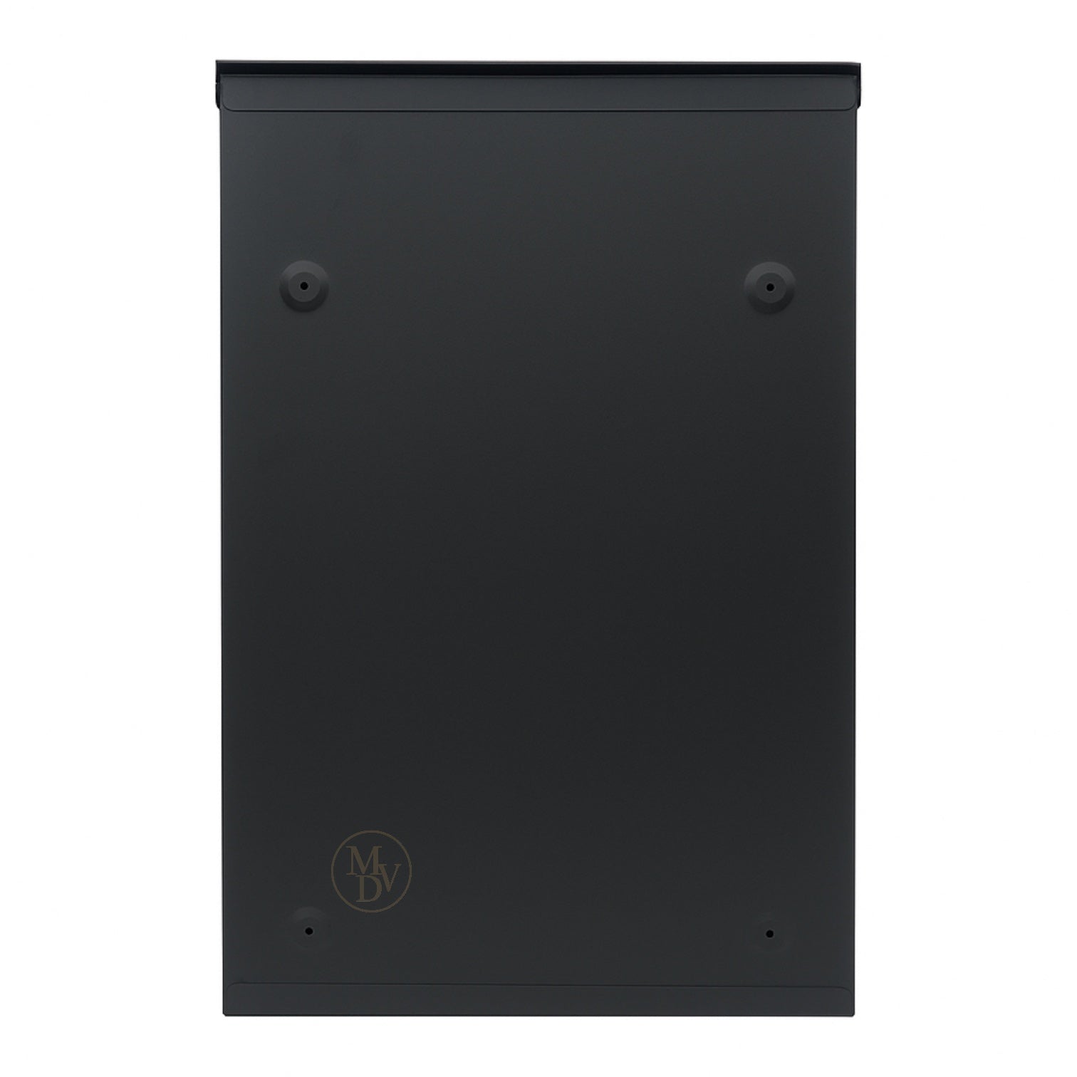 Modovo Black Wall Mounted Post Box | Lockable Weatherproof Mailbox with Viewing Windows
