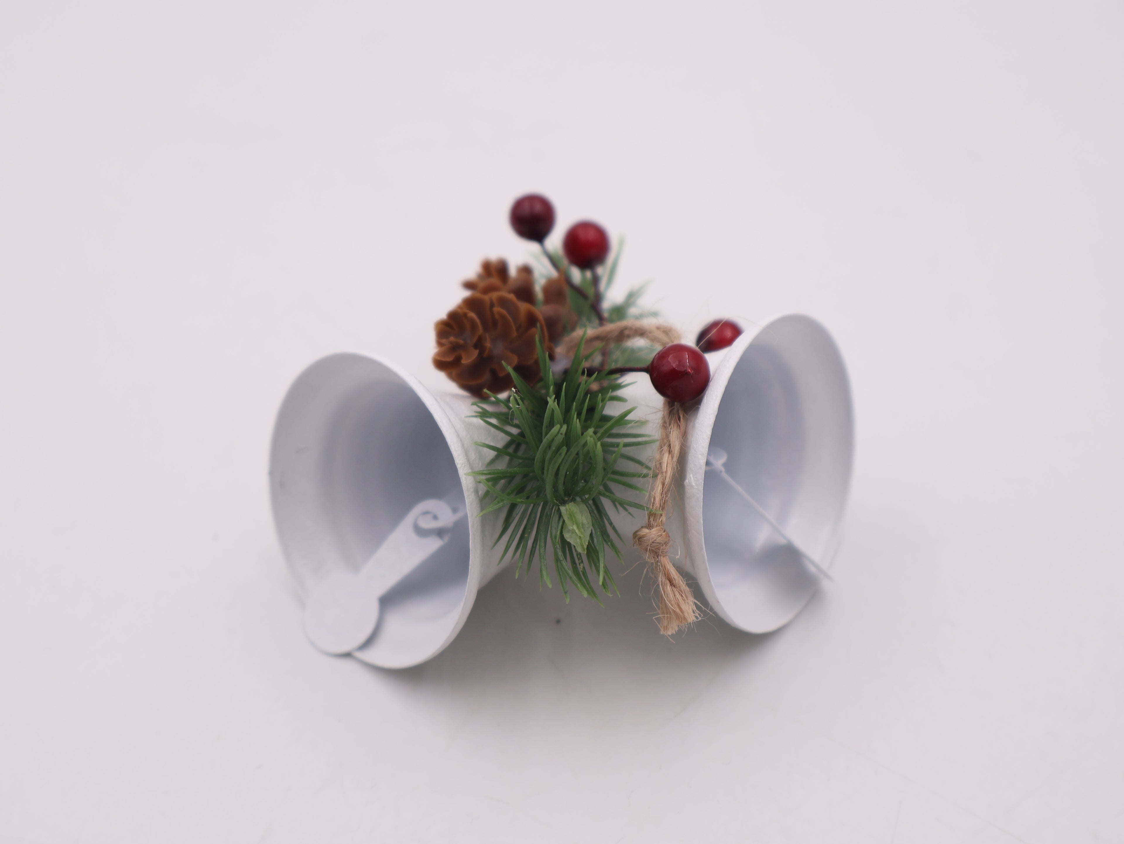 MODOVO Set of 12 Christmas Bell Ornament – Iron PVC-Coated Festive Hanging Décor