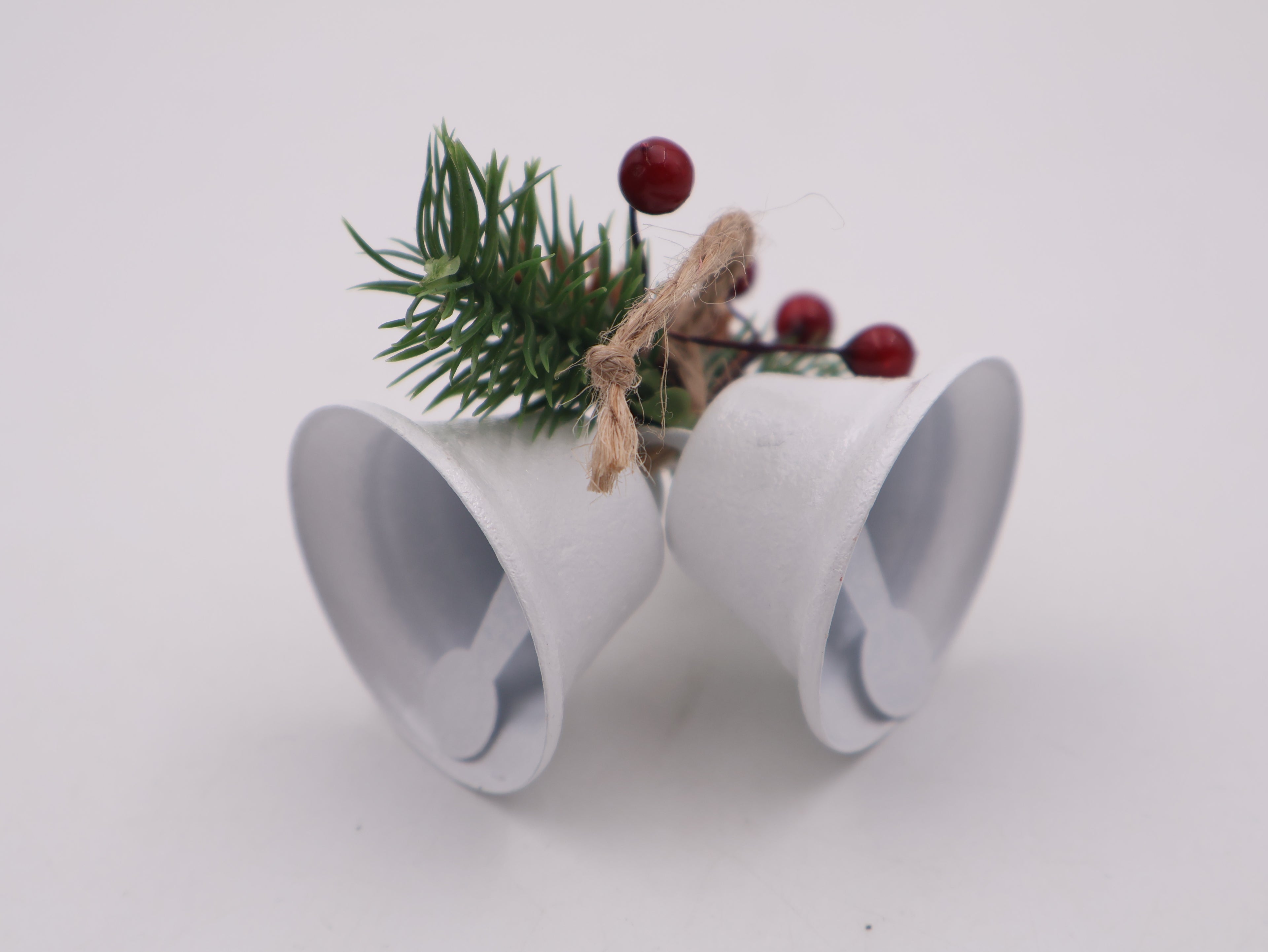 MODOVO Set of 12 Christmas Bell Ornament – Iron PVC-Coated Festive Hanging Décor