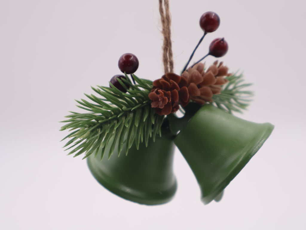 MODOVO Set of 12 Christmas Bell Ornament – Iron PVC-Coated Festive Hanging Décor