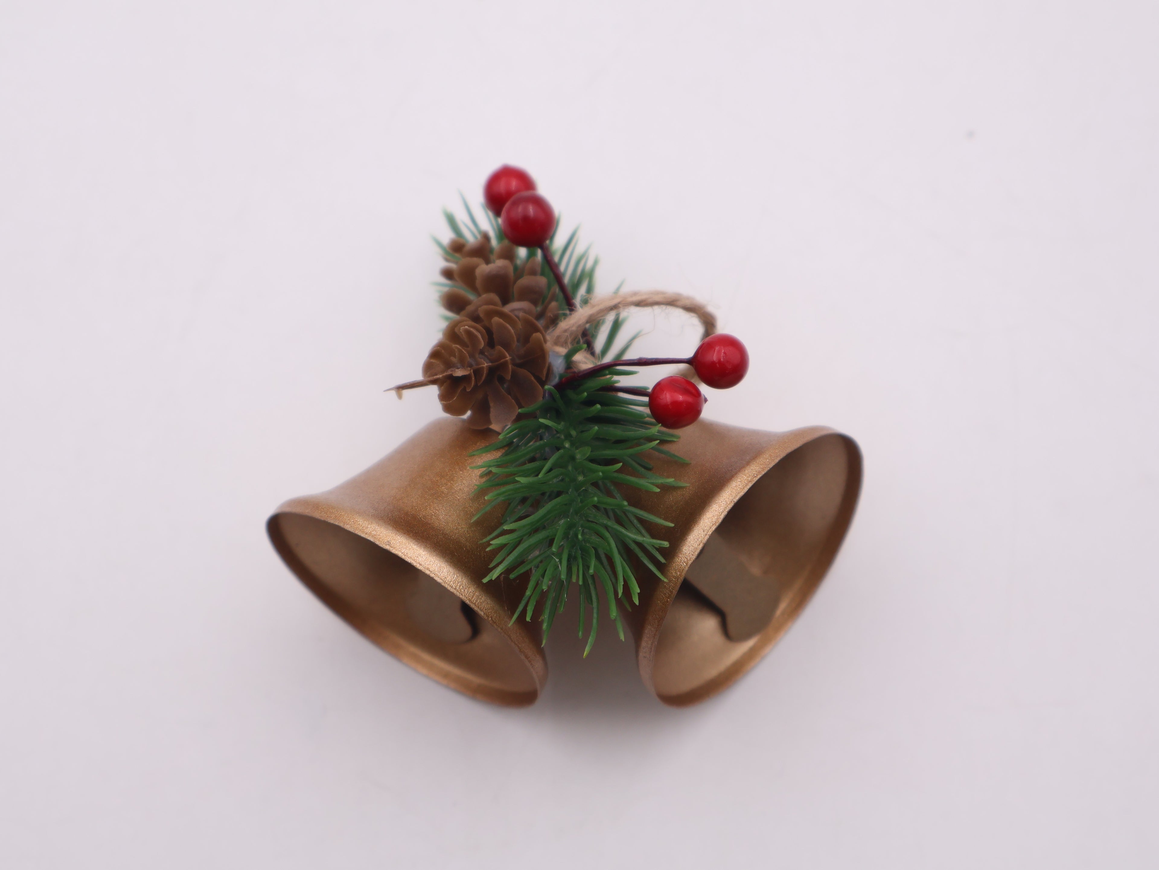 MODOVO Set of 8 Red & Gold Christmas Bell – Festive Metal Hanging Bells